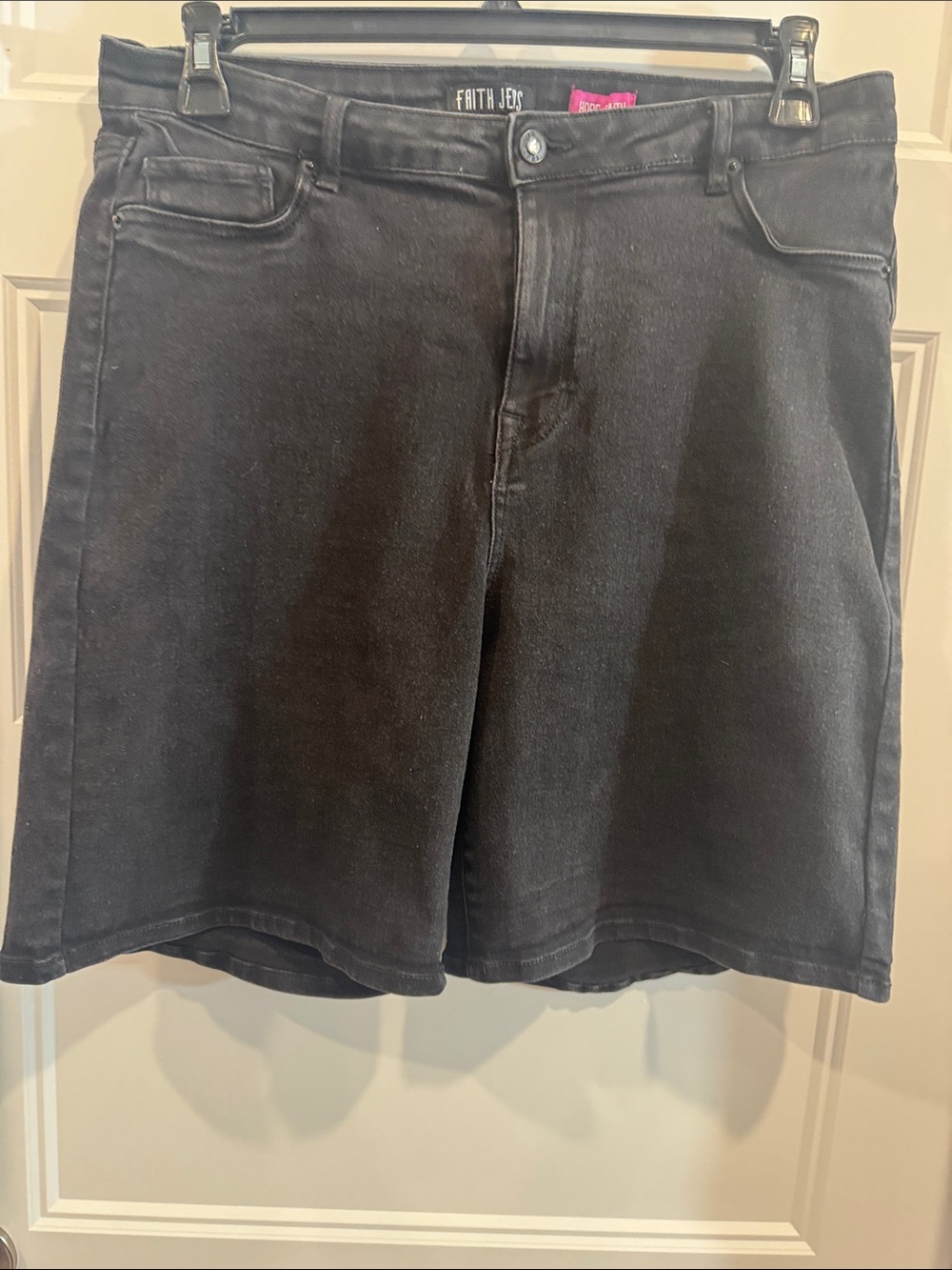 Women’s Black denim Shorts, Plus size